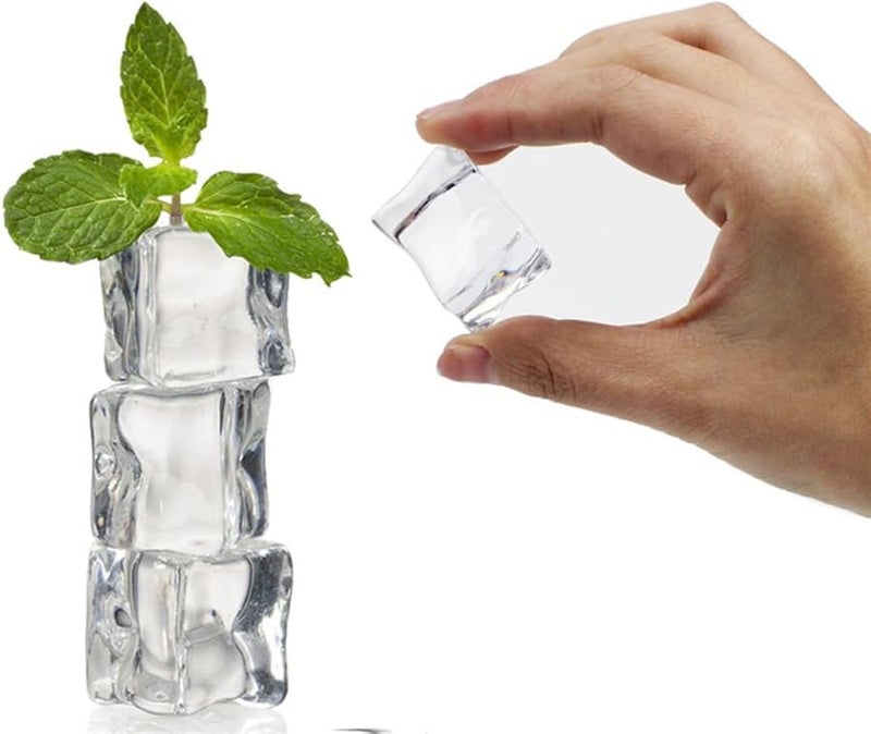 Cabilock 50pcs Transparent Artificial Acrylic Ice Cubes 2 5mm For Decoration Photography Props - Image 3